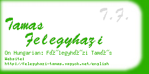 tamas felegyhazi business card